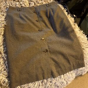 COPY - Classic H&M brown tweed aline skirt with liner